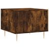 vidaXL Coffee Table Smoked Oak Engineered wood, Iron Medium Storage