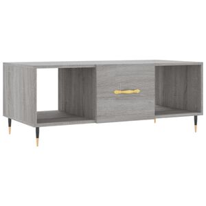 vidaXL Coffee Table Gray Sonoma Engineered Wood, Iron Medium