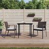 vidaXL Garden Dining Set Brown PE rattan Durable Garden Dining Set