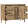 vidaXL Sink Cabinet Artisan oak Engineered wood Medium Sink Cabinet