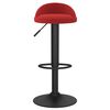 vidaXL Bar Stool Set of 2 Wine red Velvet (100% polyester) Adjustable