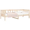 vidaXL Day Bed Natural Wood Solid Pine Wood 35.4x74.8 in
