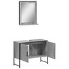 vidaXL Bathroom Cabinet Set Grey Sonoma Engineered wood