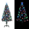 vidaXL Artificial Christmas Tree Green Fiberglass 47.2 in