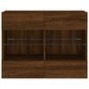 vidaXL TV Wall Cabinet Brown Oak Engineered Wood