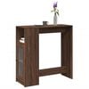 vidaXL Bar Table Brown Oak Engineered wood Tall, Rectangular Bar Table