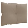 vidaXL Pallet Cushion Taupe 100% polyester Water-resistant materials