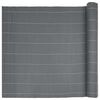 vidaXL Garden Fence Double-Sided Grey 1,8x5 m PVC