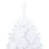 vidaXL Artificial Pre-lit Christmas Tree with Ball Set White 59.1" PVC