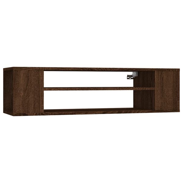 vidaXL TV Cabinet Brown Oak Engineered wood 39.4x11.8x10.4 in
