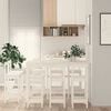 vidaXL Bar Set White Solid pine wood Medium Seats Many Bar Set