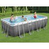 Bestway Swimming Pool Grey Tritech, laminated heavy-duty PVC, polyester mesh