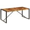 vidaXL Dining Table Brown and black