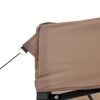vidaXL Party Tent Brown Oxford Fabric with PVC Coating Standard Foldable
