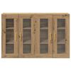 vidaXL Wall Cabinets 2 pcs Artisan Oak 27.36 x 13.39 x 35.43 in