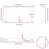 vidaXL Coffee Table Leg Set of 2 Natural steel Powder-coated steel Large