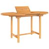 vidaXL Garden Table Natural Teak Solid Teak Wood