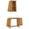 vidaXL Bathroom Furniture Set Wood Solid pine wood Medium