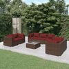 vidaXL Garden Lounge Set Brown, Cinnamon Red