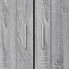 vidaXL Book Cabinet Grey Sonoma Engineered Wood Medium Book Cabinet