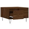 vidaXL Coffee Table Brown oak Engineered wood, metal Medium Coffee Table