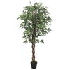 vidaXL Artificial Maple Tree Green Wood, Fabric, Plastic 59.1 in tall