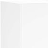 vidaXL TV Wall Cabinet White Engineered wood Medium Wall mounting