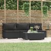 vidaXL Garden Lounge Set Black