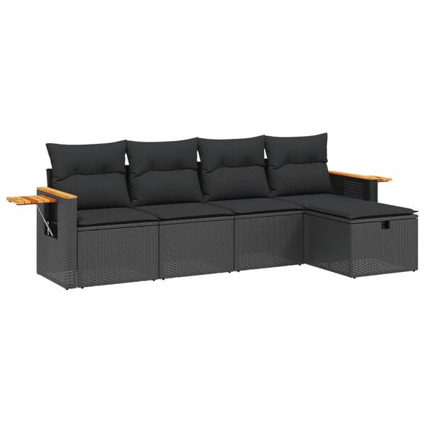 vidaXL Garden Sofa Set Grey, Dark Grey