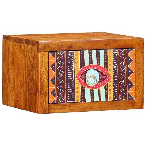 vidaXL Bedside Cabinet Brown 35 x 30 x 22 cm solid acacia wood