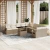 vidaXL Garden Sofa Set Beige