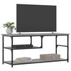 vidaXL TV Cabinet Grey Sonoma Engineered Wood, Steel 40.6 x 15.0 x 18.3 in