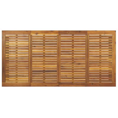 vidaXL Patio Table with U-shaped Legs 70.9"x35.4"x29.5" Solid Wood Acacia