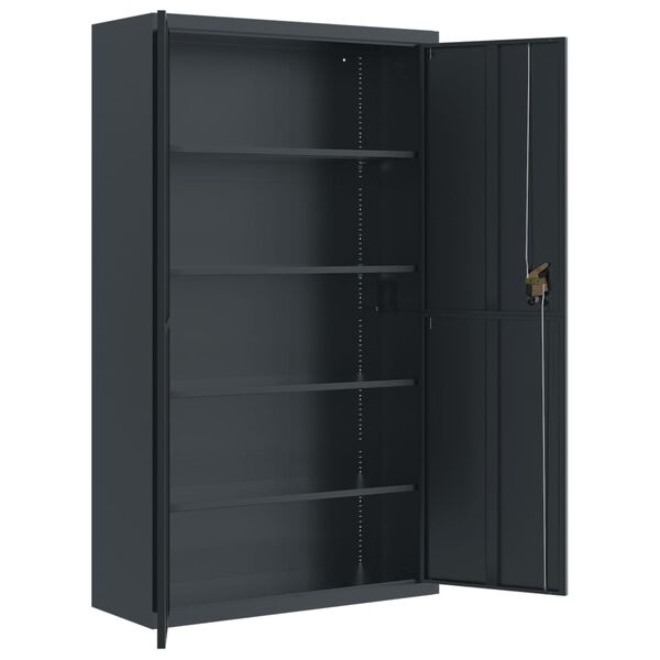vidaXL File Cabinet Anthracite Powder-coated steel Large File Cabinet