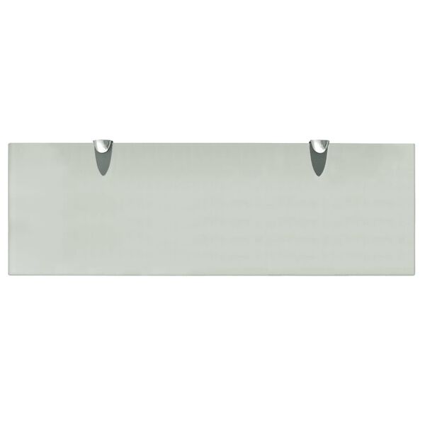 vidaXL Floating Shelf Frosted Tempered safety glass 23.6x7.9 in