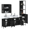 vidaXL Bathroom Cabinet Set Black