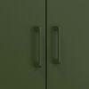 vidaXL Highboard Olive Green Steel Large Highboard Rectangular