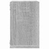vidaXL Wall Shelves 2 pcs Gray 10.2" x 5.9" x 10.2" Engineered wood