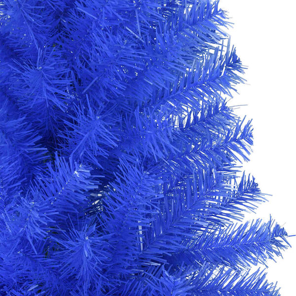vidaXL Artificial Christmas Tree Blue PVC, Steel Artificial Christmas Tree
