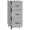 vidaXL Sideboard Grey Sonoma Engineered wood, iron Compact Sideboard