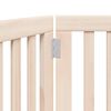 vidaXL Dog Gate Set of 3 Poplar wood Foldable Dog Gate Rectangular