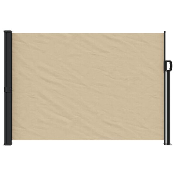 vidaXL Retractable Side Awning Beige