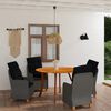 vidaXL 5 Piece Patio Dining Set Dark Gray