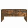vidaXL Coffee Table Smoked oak Engineered wood Medium Coffee Table