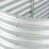 vidaXL Garden Raised Bed Silver Galvanized Steel Large Tough