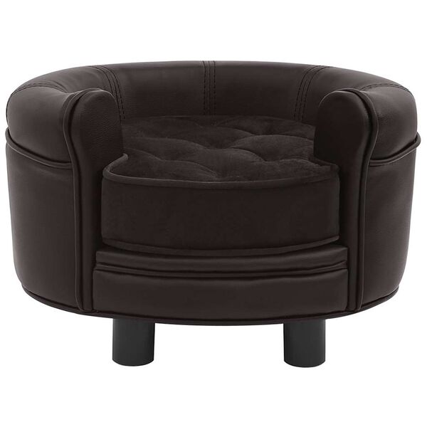vidaXL Dog Sofa Brown