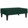 vidaXL Sofa Set Dark Green Velvet, Foam, Wood, Plastic 2 Piece