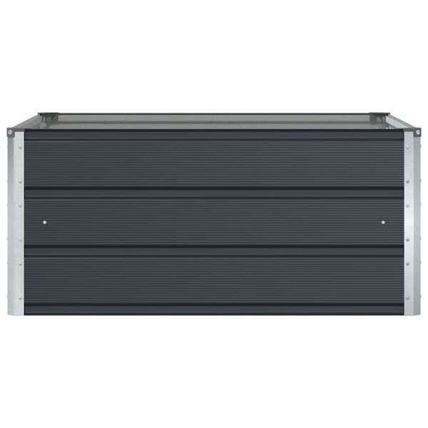 vidaXL Planter Anthracite 39.37 x 39.37 x 17.72 in Steel