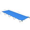 vidaXL Camping Bed Set of 2 Blue 600D Oxford fabric, steel