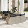 vidaXL Garden Sofa Set Light Grey, Dark Grey
